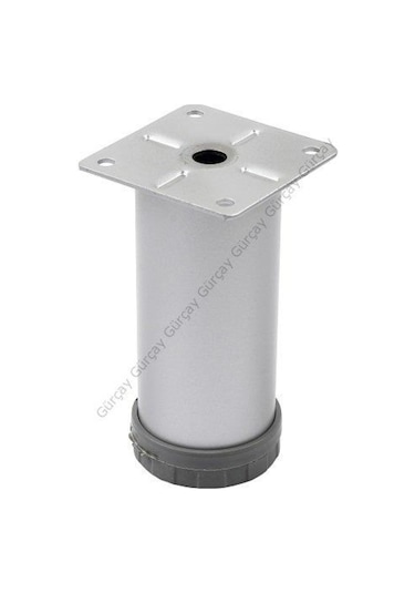 Gürçayhırdavat Metal Mobilya Ayağı Mat Krom Çap 42Mm - 10Cm (4 Adet)