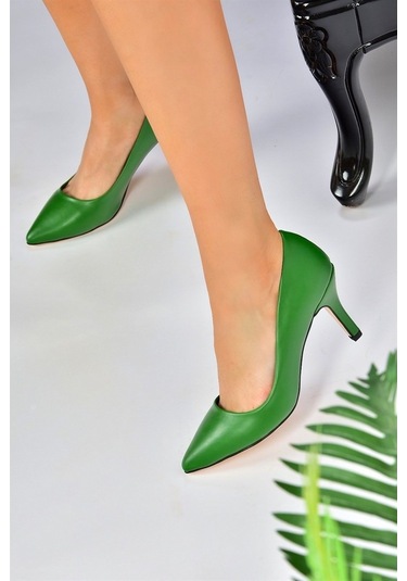 Fox Shoes Yeşil İnce Topuklu Kadın Stiletto L253970009