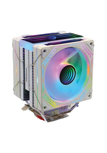 Zoko Ice Pro Wp4 Beyaz Auto Rainbow Fanlı Kule İşlemci Fanı
