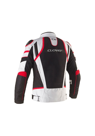 Clover Rainjet-3 Wp Korumalı Motosiklet Montu Gri Siyah Kırmızı