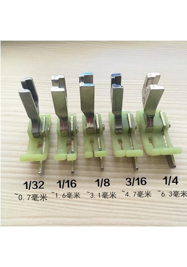 2 Adet Düz Araba Plastik Bıçaklı Baskı Ayağı Sp-18 1/43/161/81/161/32rteflon Sağ Yan Durdurma Ayak Baskı 1/4 1/8 2pc Miexd