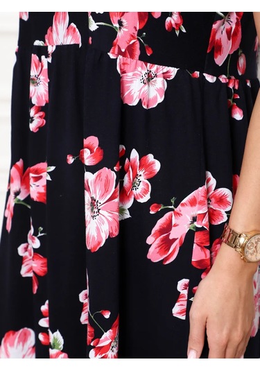 Rayantex 37 Büyük Beden Uzun Yaz Elbisesi 445037630