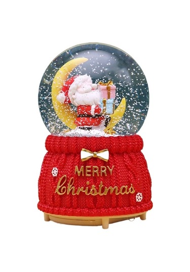 Venturemart Noel Kristal Top Müzik Kutusu Yılbaşı Ağacı Yaşlı Adam Kristal Top Müzik Kutusu De