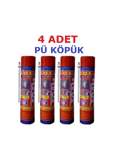 4 Ad 600 G Somafix Sosfix Poliüretan Köpük Iç Çelik Kapı Montaj