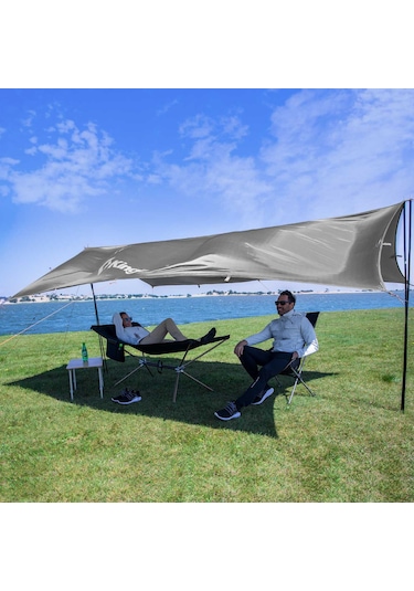 Kingcamp Rimini M Tarp-gölgelik Upf50+ I 300x300 Cm Grey Gri