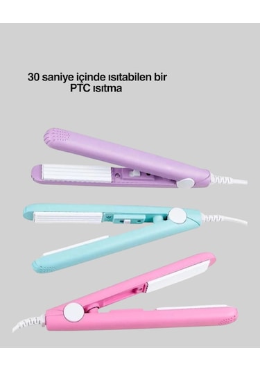 Yüzer Plakalı Kompakt Bukle Maşası - Elastik Tutuculu, Saç Dostu Profesyonel Tasarım