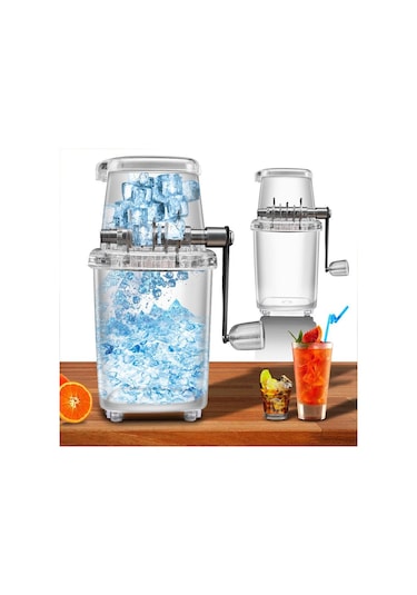 Mini Buz Tıraş Smoothie Manuel Buz Kırıcı Buz Bloğu Kırma Rüşvet Makinesi