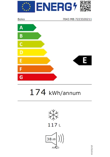 Beko 7043 MB 3 Çekmeceli Dikey Derin Dondurucu
