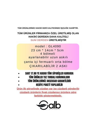 Orta Boy 2 Askılı 5 Bölmeli Hafif Ve Kibar Model Kadın Omuz Çanta 001