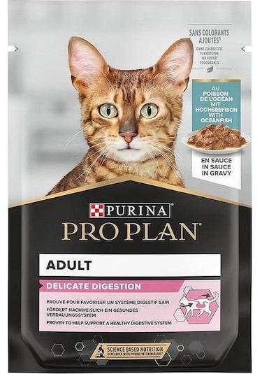 Purina Pro Plan Delicate Okyanus Balıklı Pouch Yetişkin Kedi Konservesi 85 G