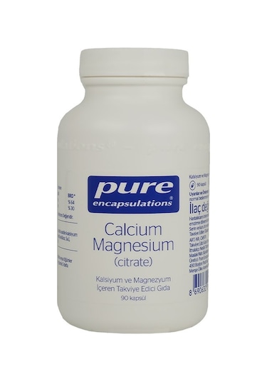 Pure Encapsulations Calcium Magnesium (Citrate) 90 Kapsül