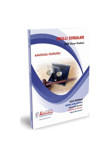 İlkumut Yayınları - Anayasa Hukuku - Konu Anlatımlı - Çözümlü Sorular
