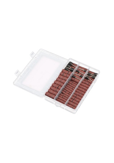 Symbee Alüminyum Oksit Zımpara Seti: 252 Parça, 1/4", 3/8", 1/2" Çaplı Zımpara Bantları Ve Mandreller, Ahşap Ve Metal Polishing İçin Plastik Kutuyla