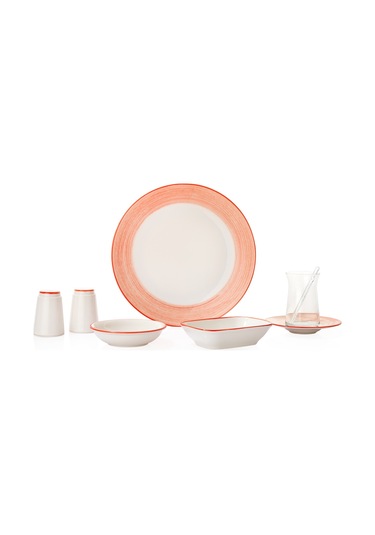 Schafer Vivian 32 Parça Kahvaltı Takımı-kırmızı Kırmızı