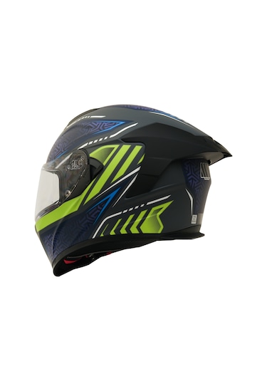 My Helmets Mks001-rgby Yarış Spoiler Güneş Vizörlü Şeffaf Full Face Motosiklet Kaskı Çok Renkli