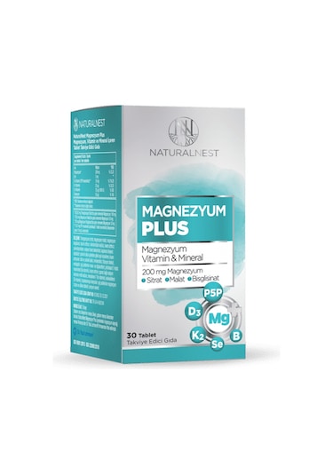 Naturalnest Magnezyum Plus 30 Tablet