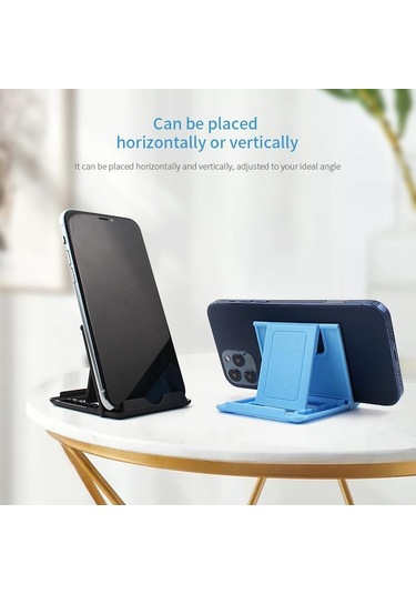 Kırmızı Evrensel Plastik Tutucu Masaüstü Standı Katlanabilir Telefon Ve Tablet Braketi Akıllı Telefon Için Şeker Renk Halkası