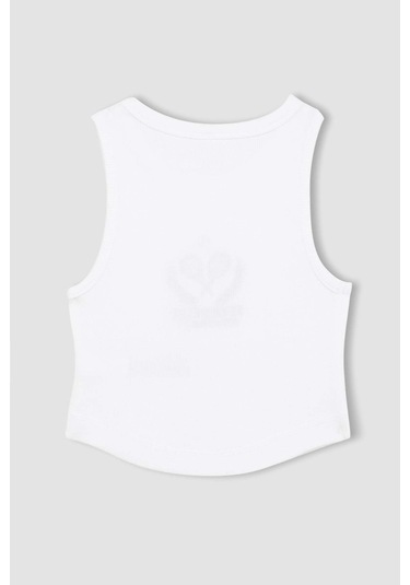 DeFacto Kız Çocuk Bisiklet Yaka Baskılı Atlet C4720A824SMWT34