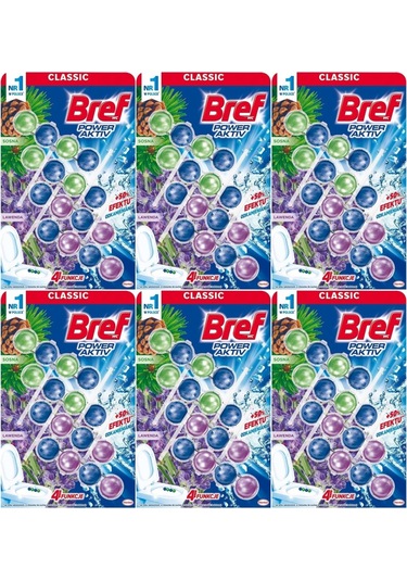 Bref Power Aktiv Klozet Bloğu Çam Ve Lavanta Kokulu 24 Lü Set