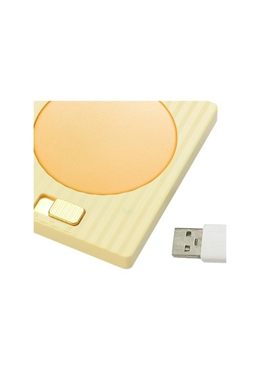 Suntek Magideal Ofis Mutfakları Için Masa Kahve Isıtıcısı Bardak Sarı