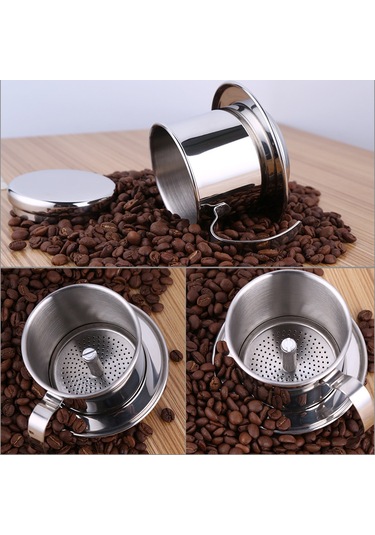 Neevoyu Stahl滴滤咖啡器 304 Paslanmaz Çelik 越南式 Kahve Filtresi Siyah Diğer