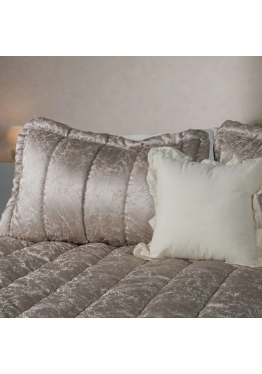 Luna Bueno Glory Pearl Silver Çift Kişilik Yatak Örtüsü Çok Renkli