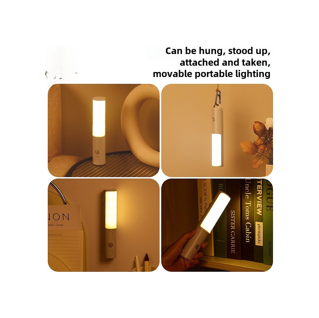 Folinda Kişi Algılama Akıllı Gece Lambası - Ev/giyinme Dolabı/koridor Için Elden Taşınabilir, Kamp Işığı, Folding Tasarım, 3600mah Uzun Süre Kullanim Diğer