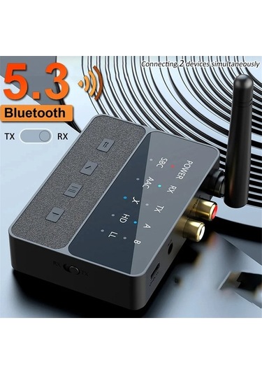 Flybuy Türkçe Bluetooth 5.3 Kablosuz Adaptör 3.5mm Aux, Siyah, Qualcomm Hd Ses
