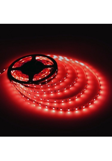 Tek Çipli İç Mekan Şerit Led -5- Metre KIRMIZI RENK
