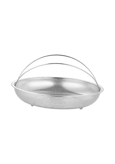 Suntek Paslanmaz Çelik İnce Delikli Pirinç Yıkama Makinesi Buharda Pişirme Sepeti İç Kol L Çok Renkli