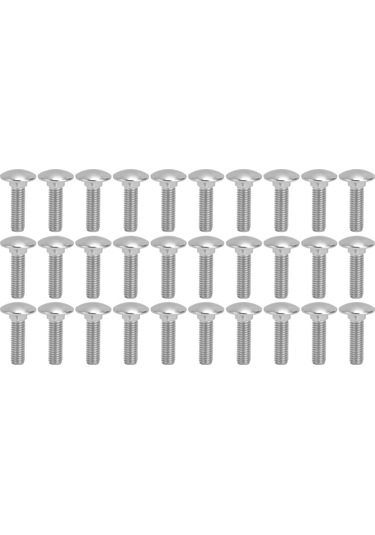 30pcs M8x30 Stainless Carriage Bolts Dın 603 Standart