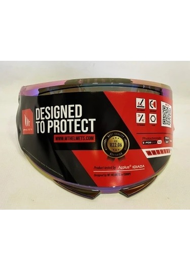 Mt Vizör İridyum Renk Kask Camı V-28b