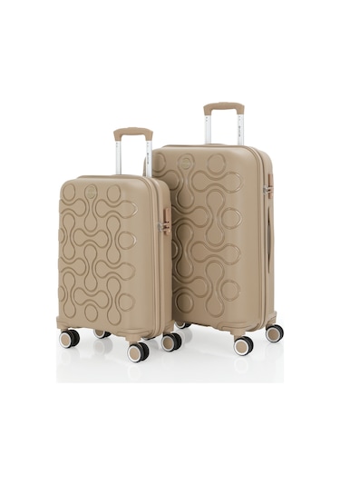 Mçs Polipropilen 2li Valiz Seti Orta & Kabin V376 S23sy1000049-set 00026 Şampanya