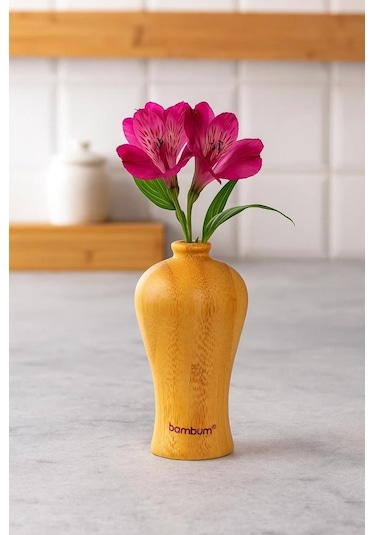 Bambum Guro - Bambu Vazo 9 4,9cm Ahşap