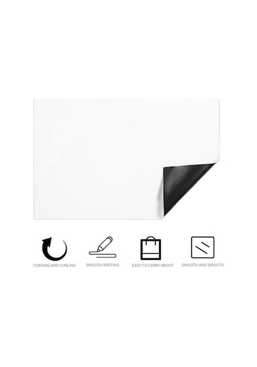 Beyaz Tahta Etiket Silinebilir Yeniden Kullanılabilir A3/a4/a5 Mini Mesaj Panosu Buzdolabı Mıknatısı Dekorasyon Okul Aksesuarları L Round