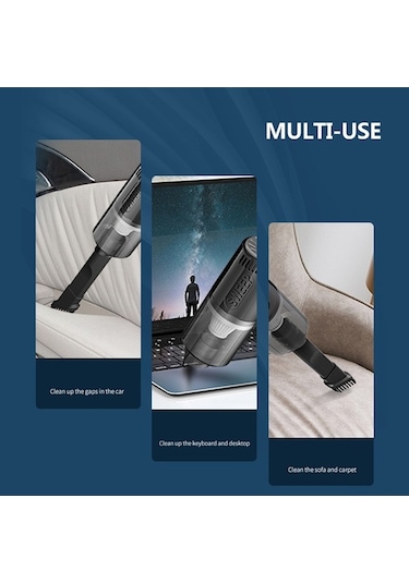 Dancemonkey 120w Güçlü Araç İçi Süpürge - Filtreli & Sessiz