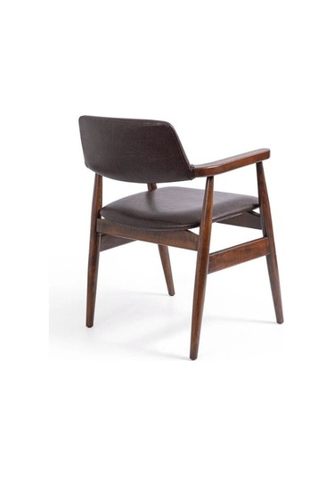 Rio Ceviz Ahşap Sandalye Ceviz - Sİyah