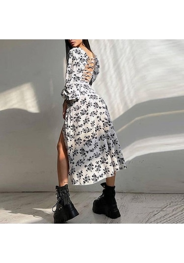 Novahub 2023 Bahar Kadın Baskılı Fener Kollu Yarık Elbise - Beyaz/pembe Kadın Mizaç Zarif Elbise - Yüksek Bel - Tek Parça - Uzun Kollu - Kazaklı - Polyester - Orta Boy - Banliyö Stili Beyaz Novahub 2023 Bahar Kadın Baskılı Fener Kollu Yarık Elbise - Beyaz/pembe Kadın Mizaç Zarif Elbise - Yüksek Bel - Tek Parça - Uzun Kollu - Kazaklı - Polyester - Orta Boy - Banliyö Stili Beyaz