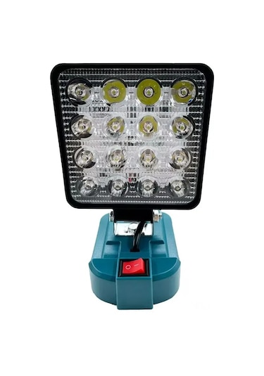 Suofeng "makita Uyumlu Güçlü Led Çalışma Lambası - 48w, 3000 Lm, Katlanabilir, Dış Mekan Ve Acil Aydınlatma İçin" Çok Renkli