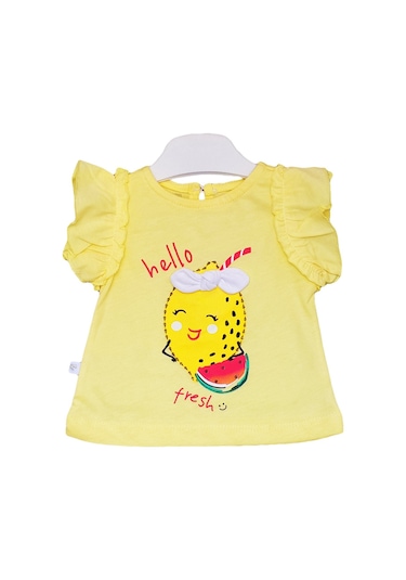 S-Mall Caramell Bebek Takımı - 2 Li - Tkk7045 - Fresh - Sarı Beyaz