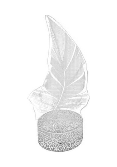 Willowhaven Suntek Akrilik 3d Bitki Gece Lambası - Beyaz, Dokunmatik Kontrol, Uzaktan Kumanda, Çocuk Odası İdeal Çok Renkli