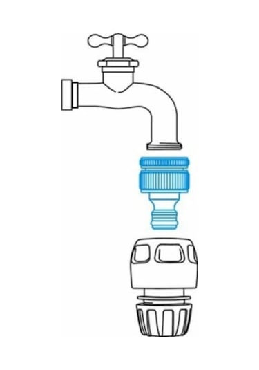 GF 5422 Ayarlanabilir Bahçe Hortumu Tabanca Seti