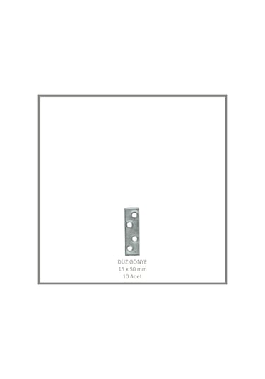 Düz Gönye, Sac Gönye, 15 X 50 Mm 10 Adet Metalik
