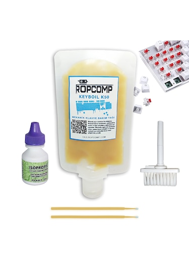 Ropcomp Keyboil Kit Mekanik Klavye Bakım Kiti K50k Mekanik Klavye Tuş Bakım Yağı