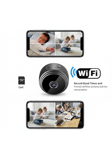 Kablosuz Bebek Kamerası Full Hd Telefonla Canlı İzleme & Wifi Bağlantı