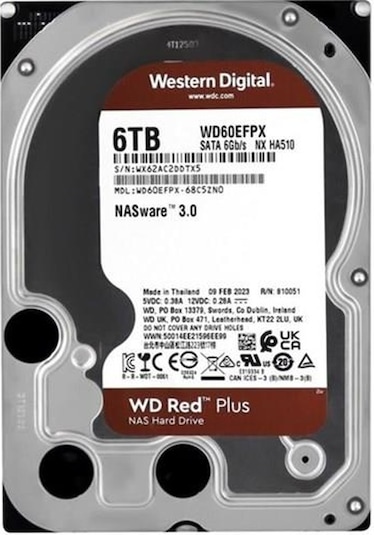 Wd 6tb Red Wd60efpx 256mb 5400rpm Sata-3 Nas Diski
