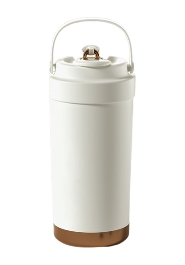 Skycity 500ml Seramik Termos Bardak: Sıcak/sojuk Saklama, Damlacık Önleme, Dışarda, Ofiste Ve Seyahatte Kullanım İçin Taşınabilir Kupa Beyaz