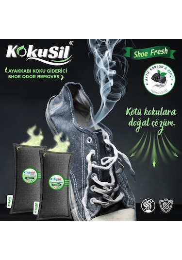 Kokusil Ayakkabı Koku Giderici Shoe Fresh 2li Set