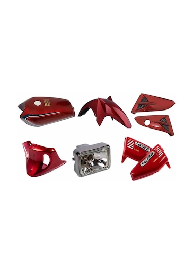 Cg Kaporta Seti Kırmızı Nikel Cg Farlı A Kalite