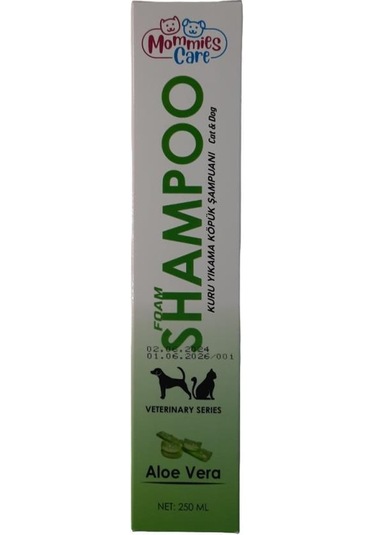 Mommies Care Kedi Köpek Kuru Yıkama Köpük Şampuan Aloe Vera 250 Ml